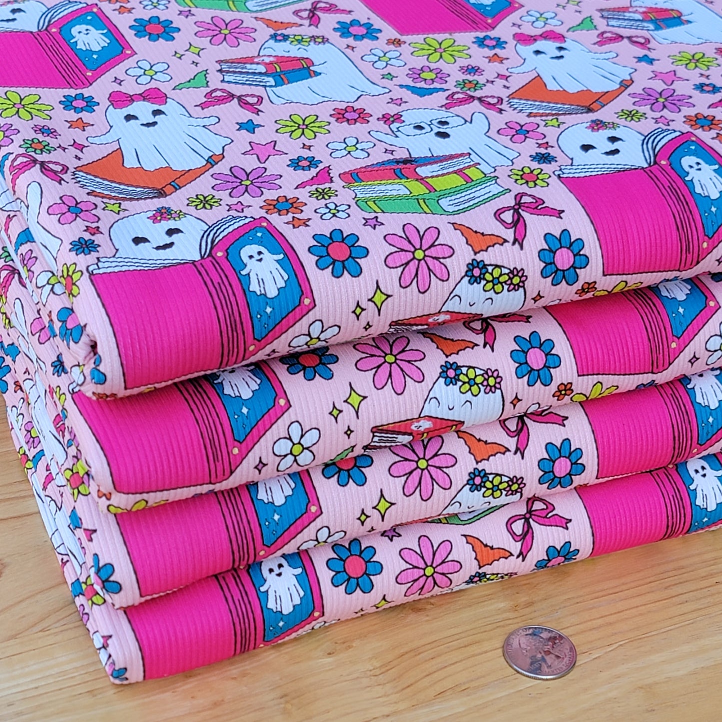 2x2 Yummy Rib Back to School Ghost Print