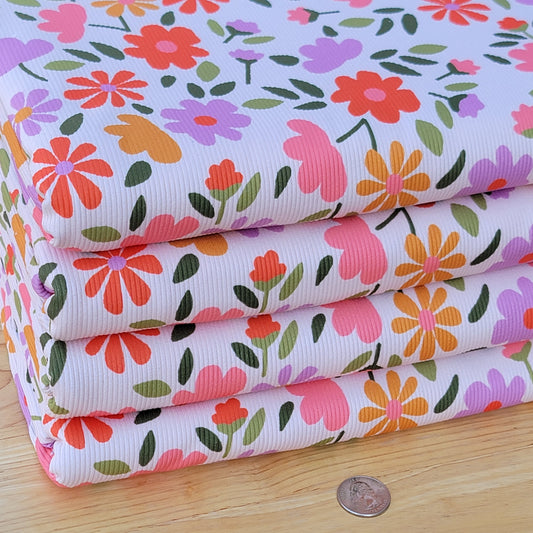 2x2 Yummy Rib Fall Floral Print