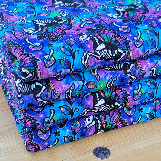 2x2 Yummy Rib Unicorn Skeleton Print