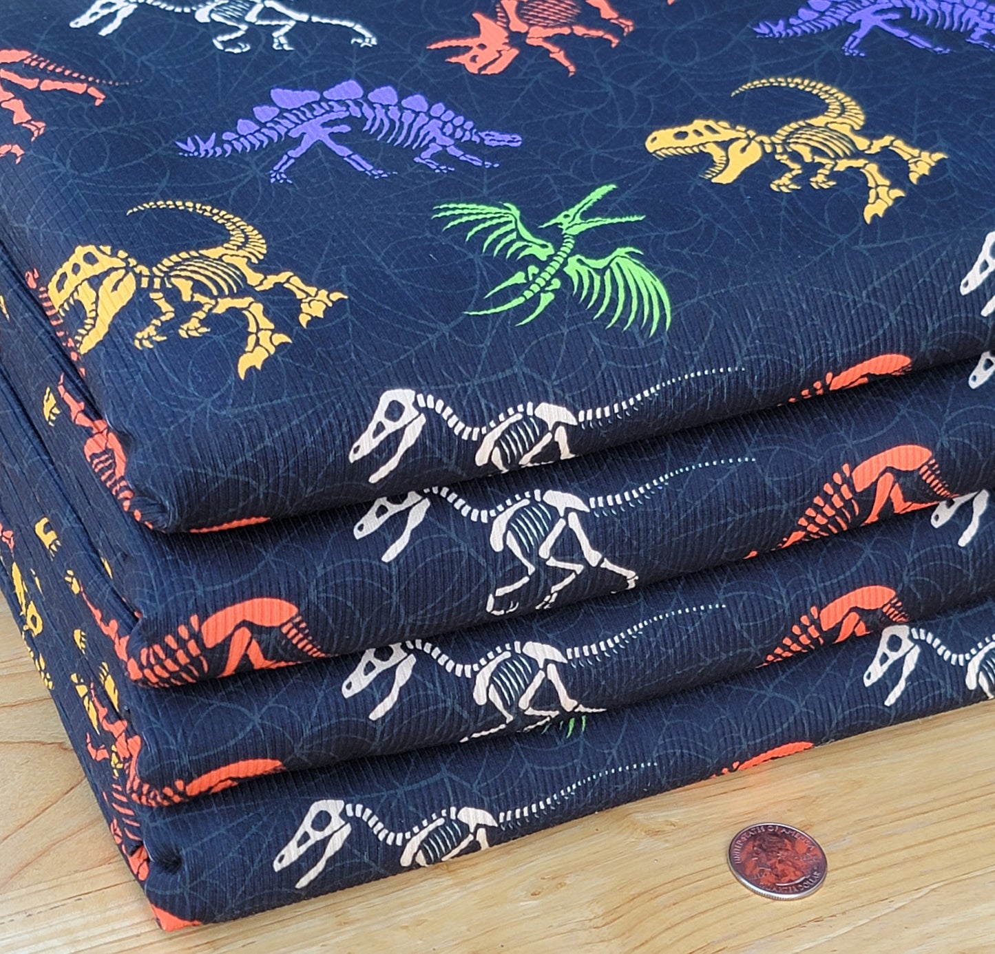 2x2 Yummy Rib Dino Fossils Print