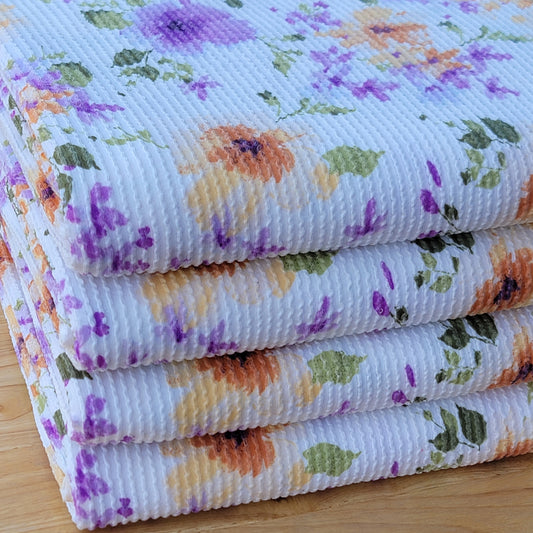 Urban Rib Purle Orange Floral Print