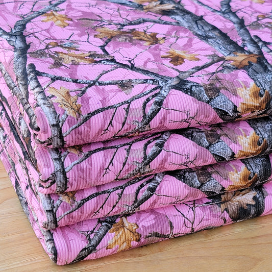Pink Urban Rib Real Tree Camo Custom Print