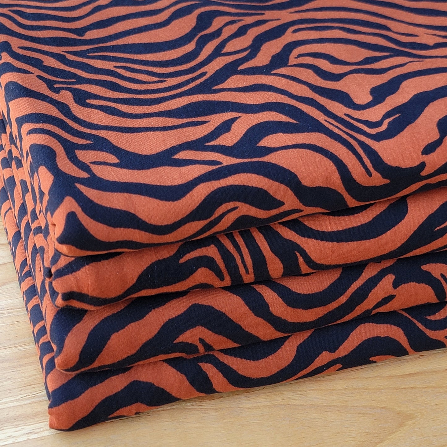Double Brush Poly Brown/Black Zebra Print