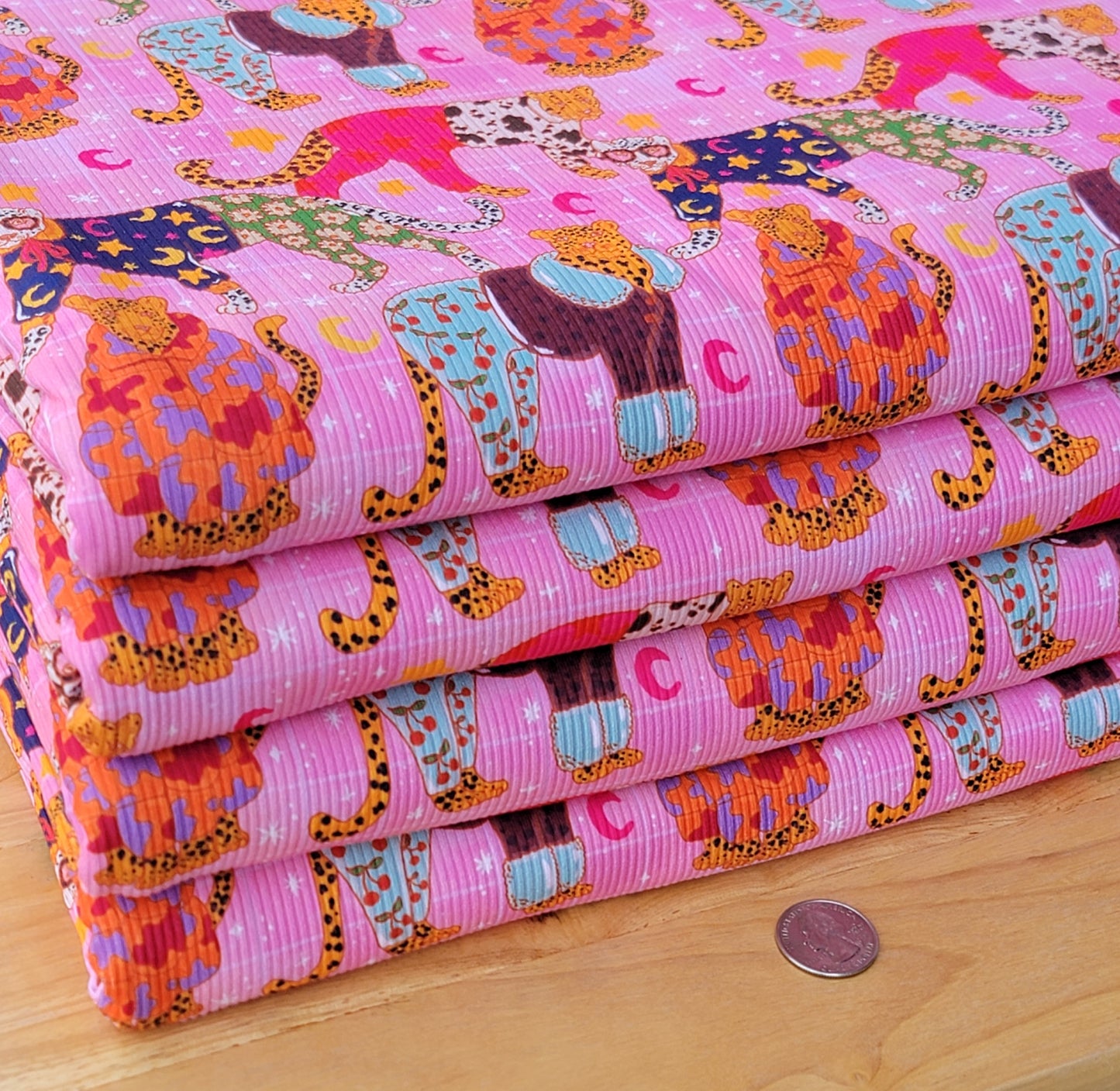 2x2 Yummy Rib Fashion Cheetahs Print