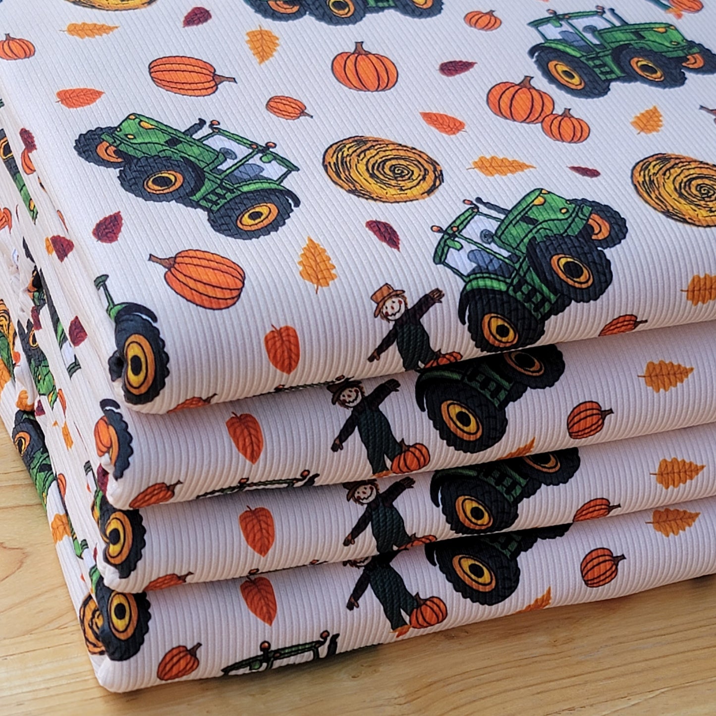 2x2 Yummy Rib Fall Farmer  Tractor Print