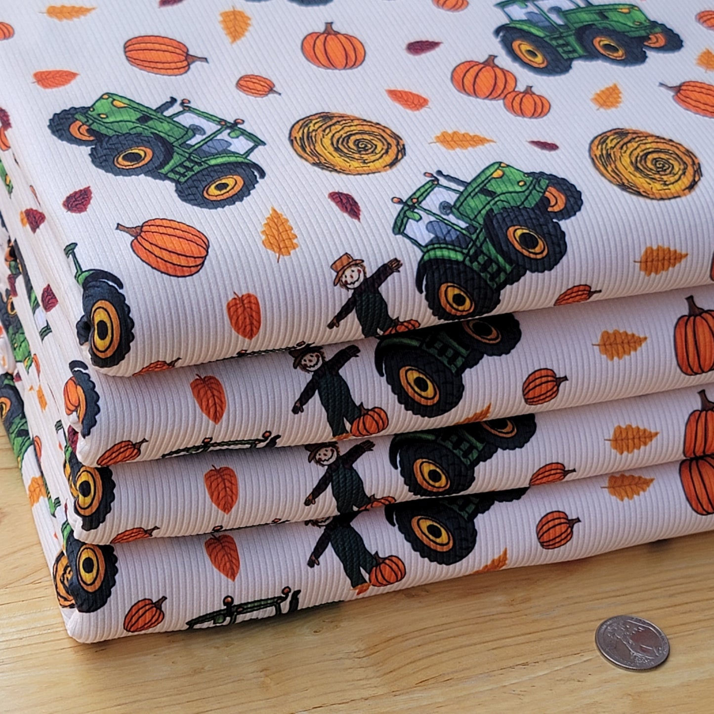 2x2 Yummy Rib Fall Farmer  Tractor Print