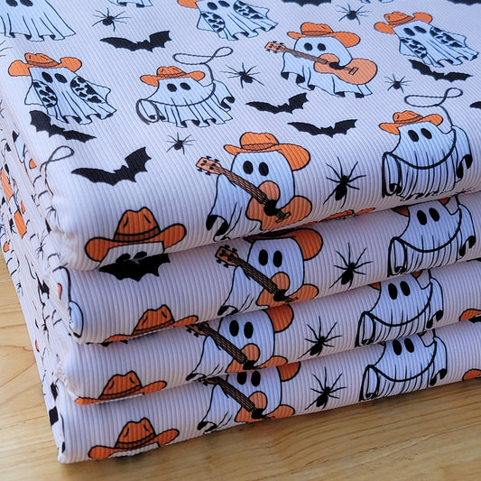 2x2 Yummy Rib Western Cowboy Ghost Print