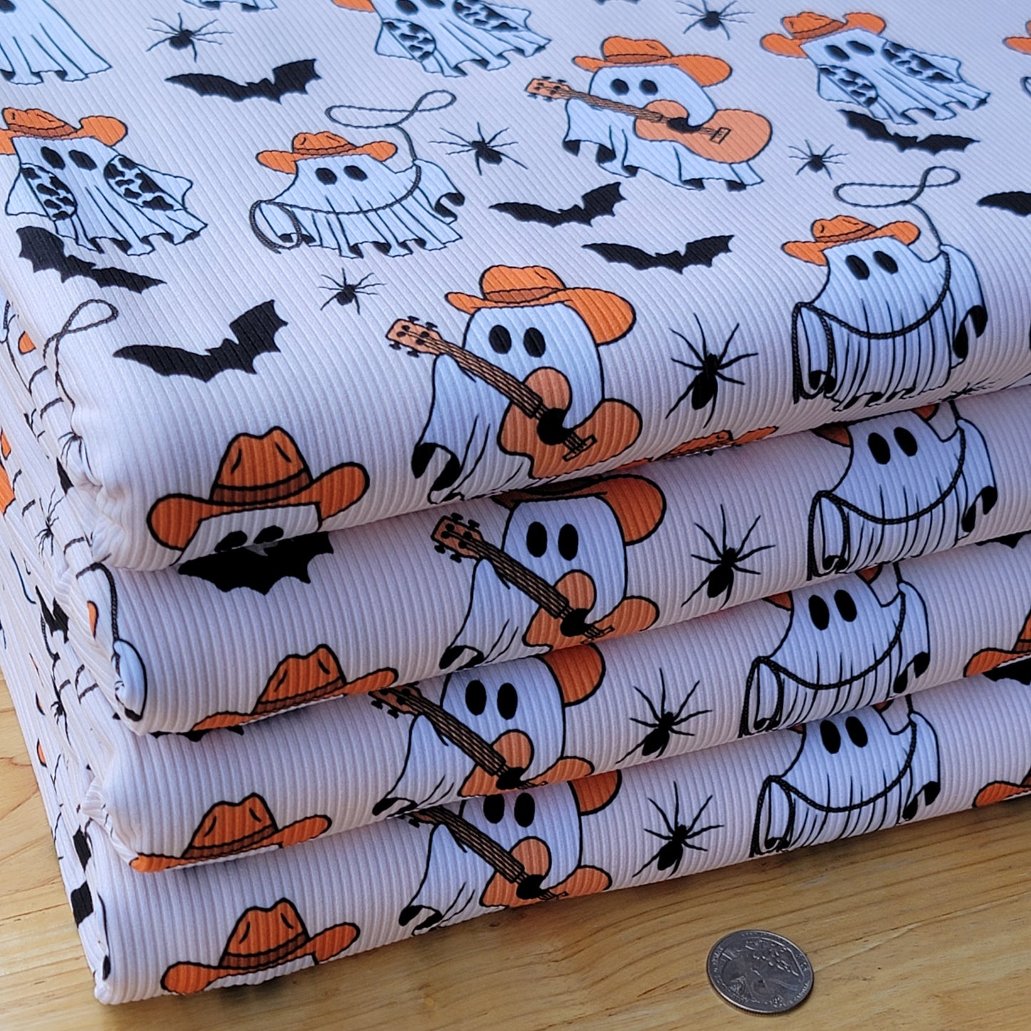 2x2 Yummy Rib Western Cowboy Ghost Print