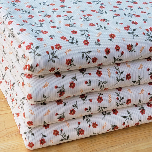 2x2 Yummy Rib Fall Floral Print