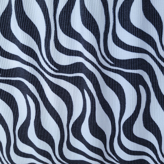 Urban Rib Zebra Stripes Print