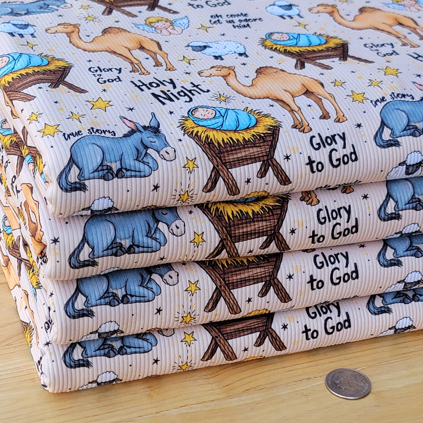2x2 Yummy Rib Holy Night Baby Jesus Print
