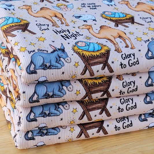 2x2 Yummy Rib Holy Night Baby Jesus Print
