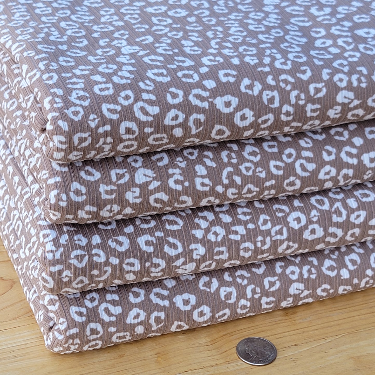 4x2 Yummy Rib Mocha Base Animal Print