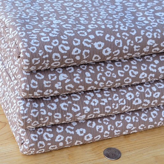 4x2 Yummy Rib Mocha Base Animal Print
