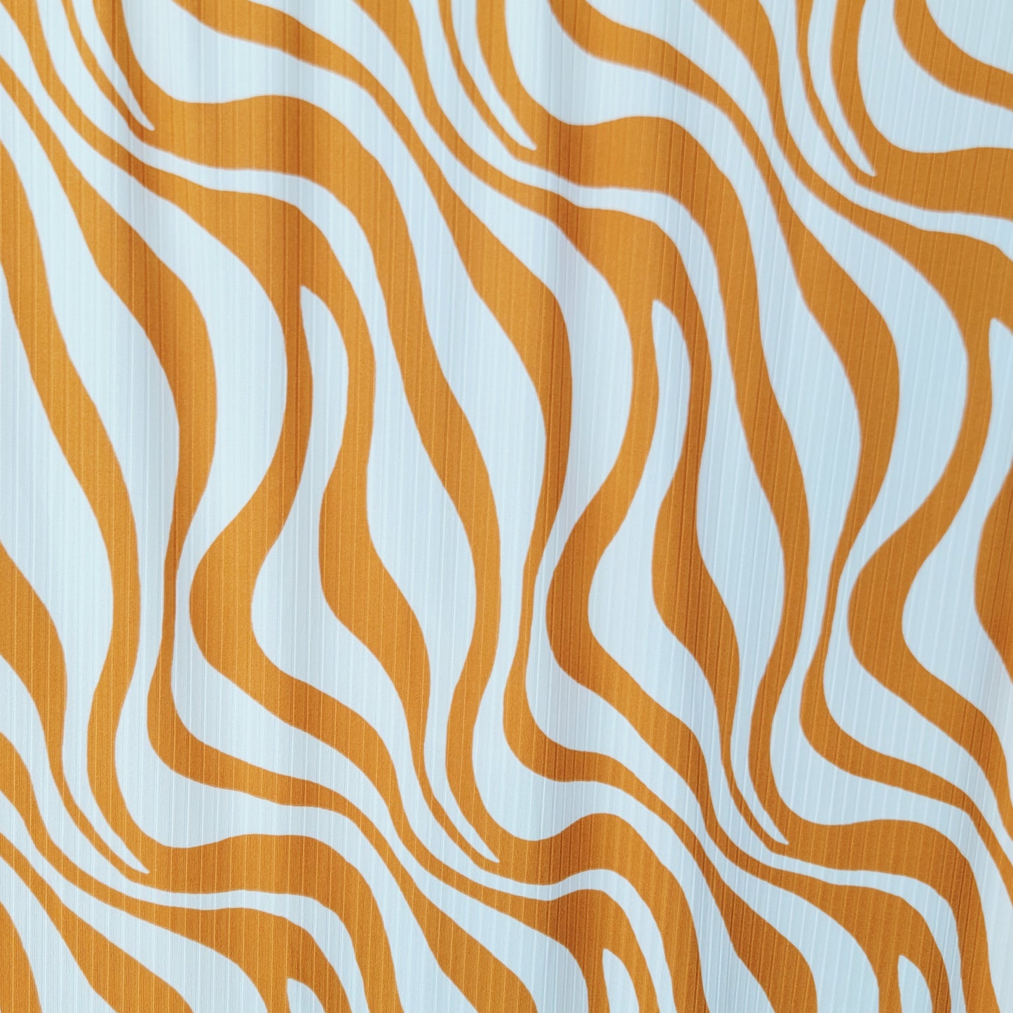 Wide Yummy Rib Golden Yellow Zebra Stripes