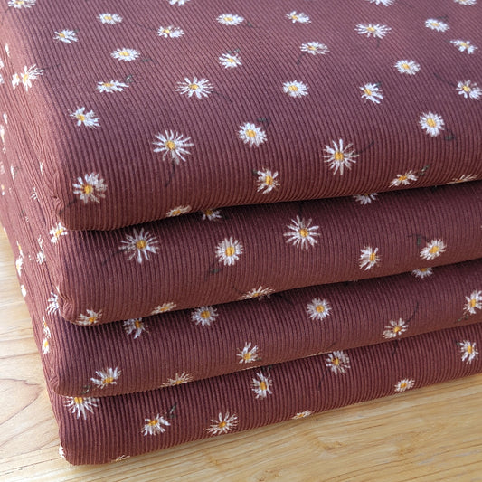 2x2 Yummy Rib Brown Floral Print