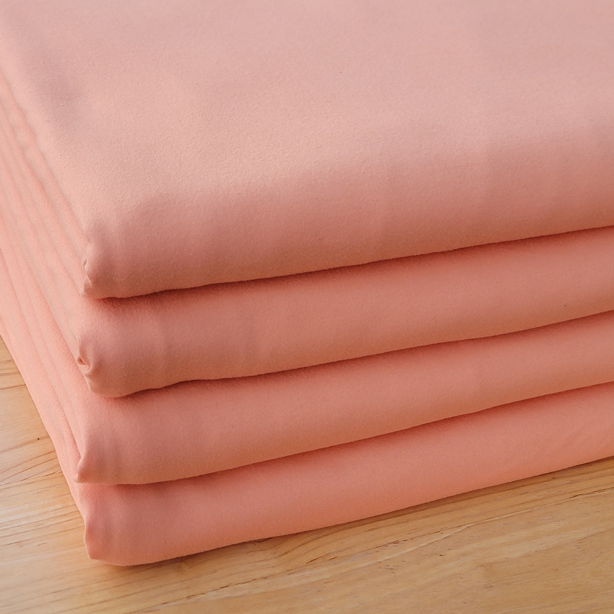 Peach Stretch Double Brushed Poly