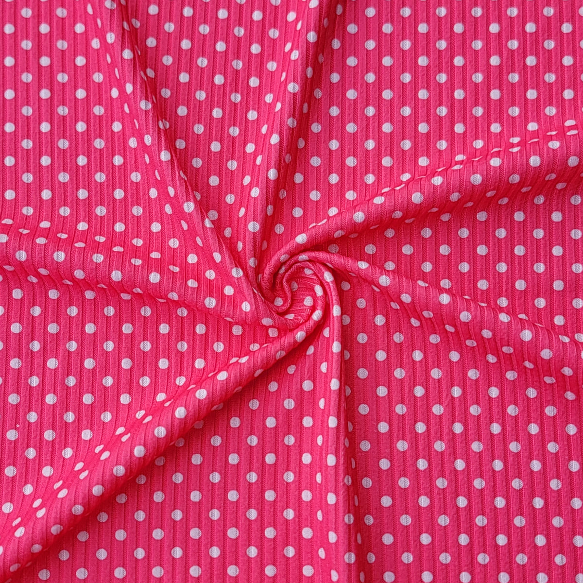 4x2 Yummy Rib Pink Polka Dots