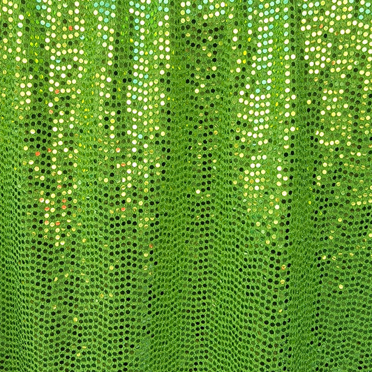 Novelty Green Sequins Spandex