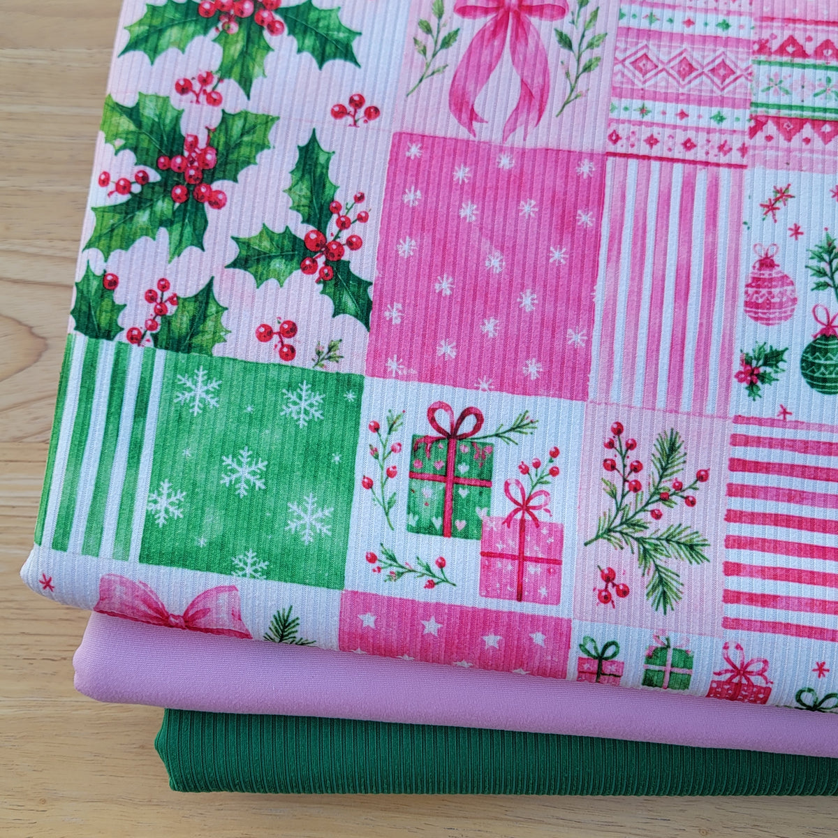 4x2 Yummy Rib Christmas Presents Patchwork