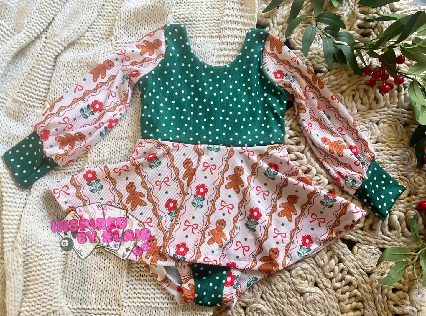 2x2 Yummy Rib Custom Print Gingerbread Girl