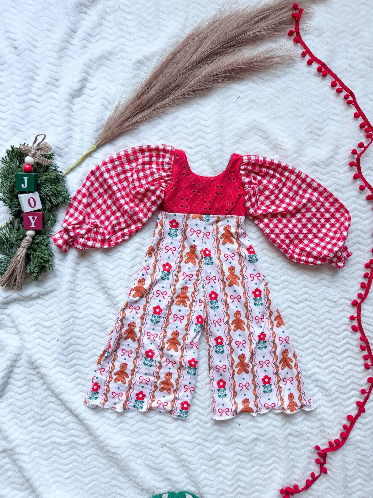 2x2 Yummy Rib Custom Print Gingerbread Girl