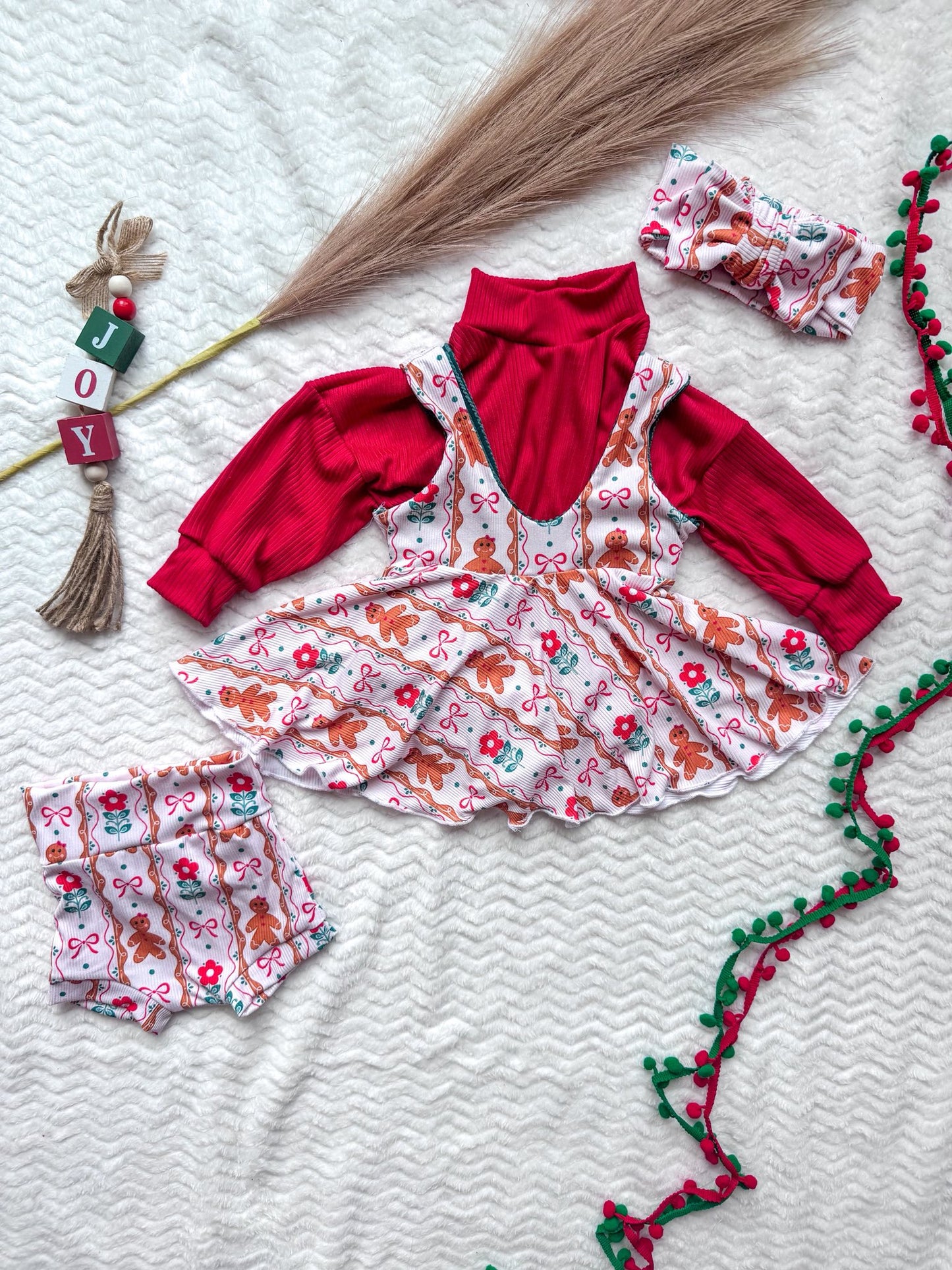 2x2 Yummy Rib Custom Print Gingerbread Girl