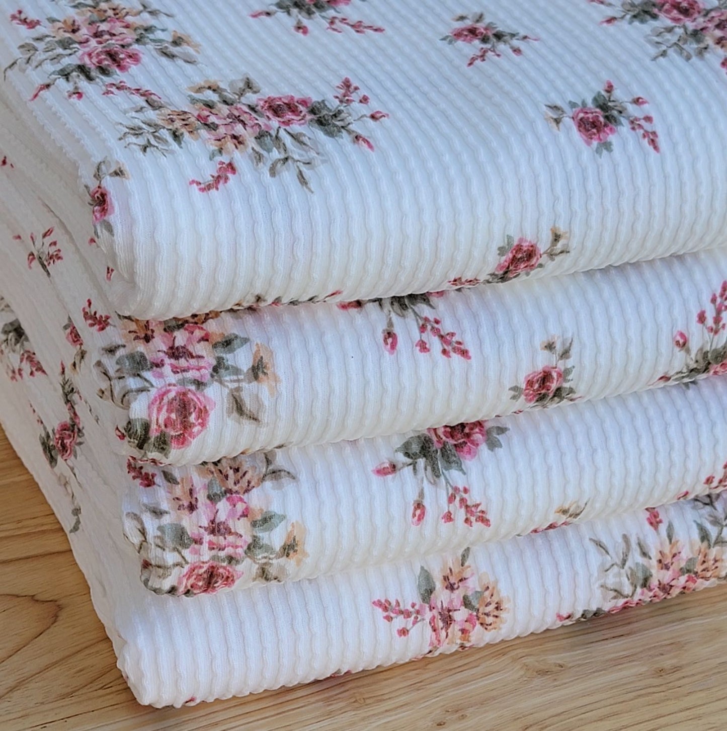 Urban Rib Off-white Base Floral Print