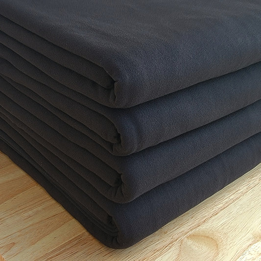 Double Brushed Poly Black