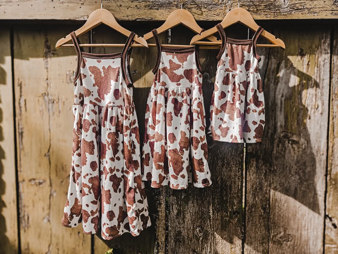 Oakley Knit Brown Cow Print