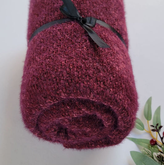 Brush Sweater Knit Burgundy
