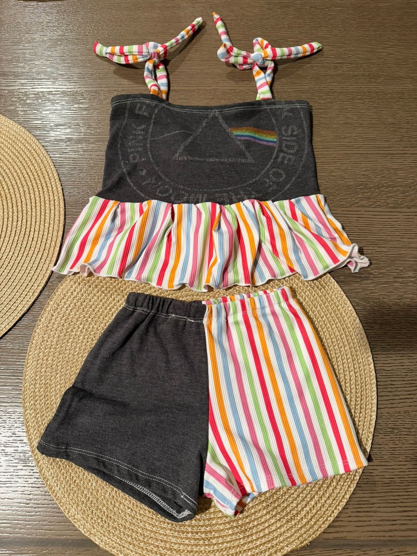 2x2 Yummy Rib Multi-color Stripes Print