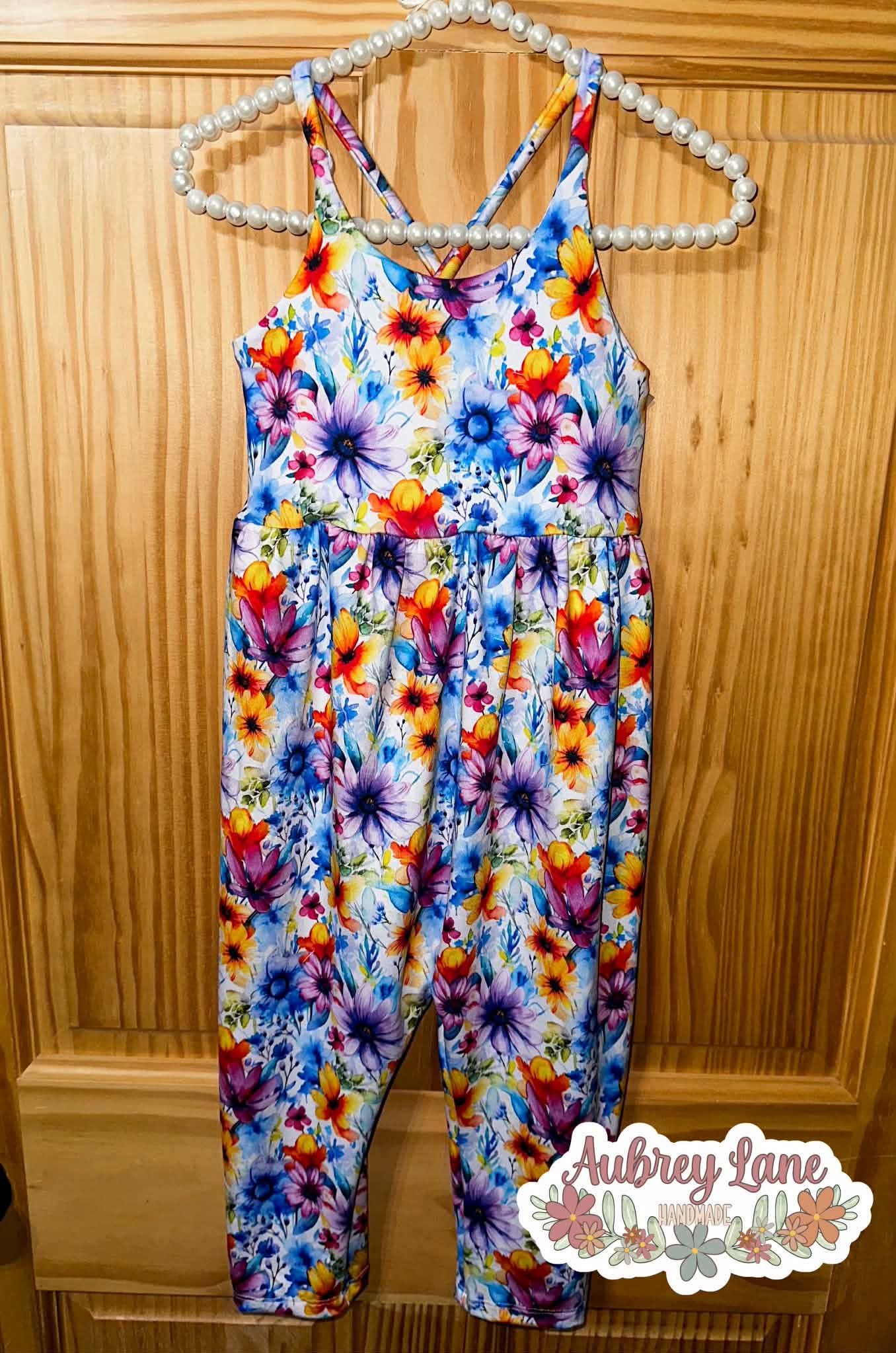 Double Brush Poly Watercolor Floral Custom Print