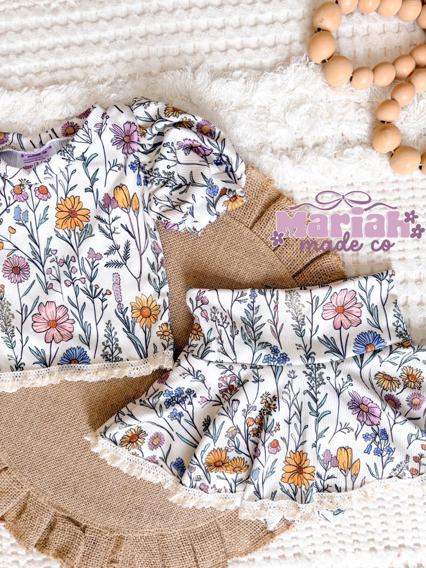 2x2 Yummy Rib Wild Flowers Print