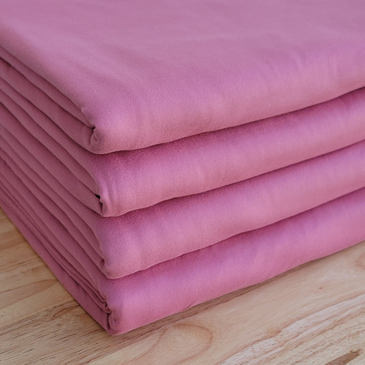 Double Brushed Poly Mauve Rose