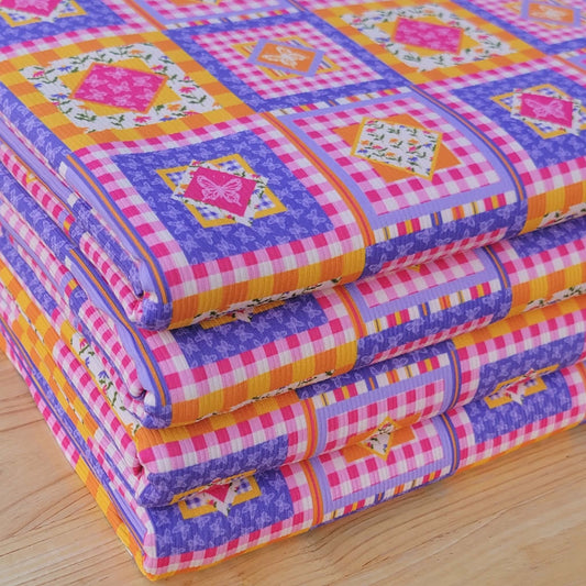 2x2 Yummy Rib Faux Quilt Print