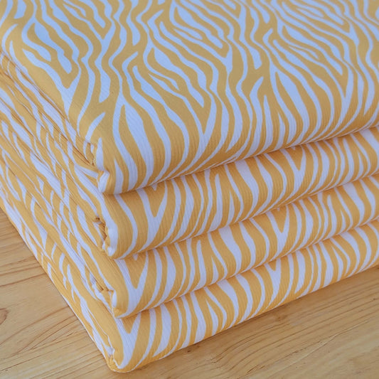 2x2 Yummy Rib Yellow Zebra Print