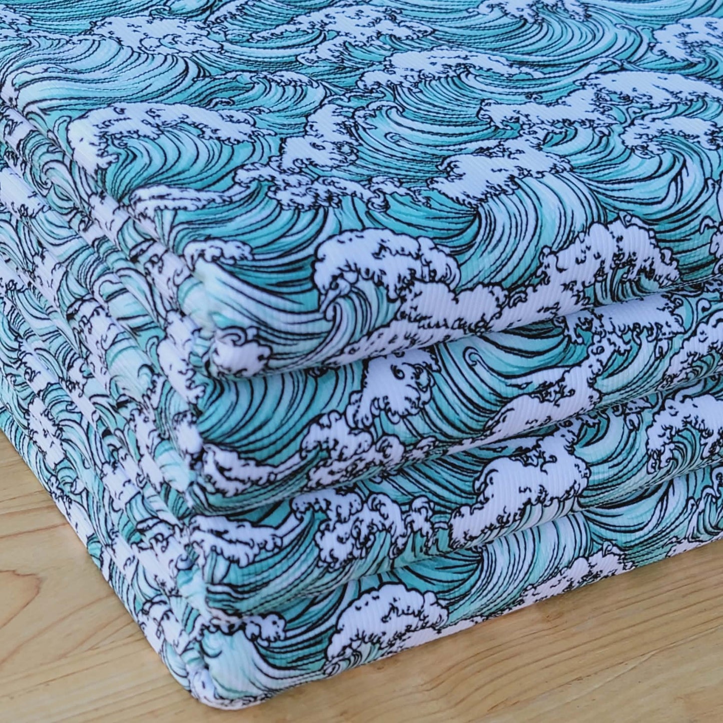 2x2 Yummy Rib Ocean's Waves Print