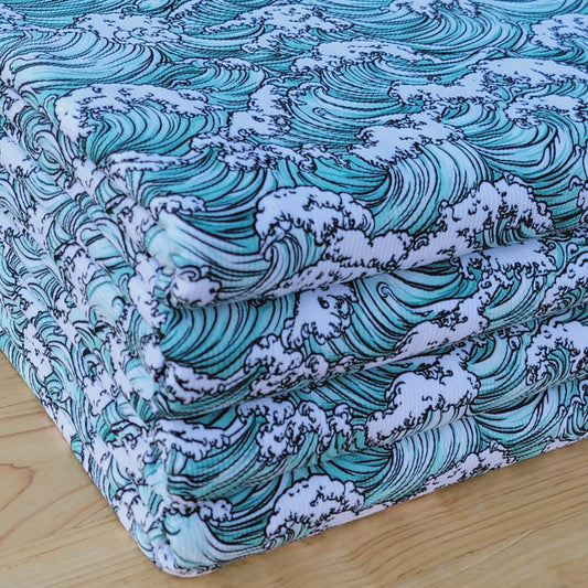 2x2 Yummy Rib Ocean's Waves Print