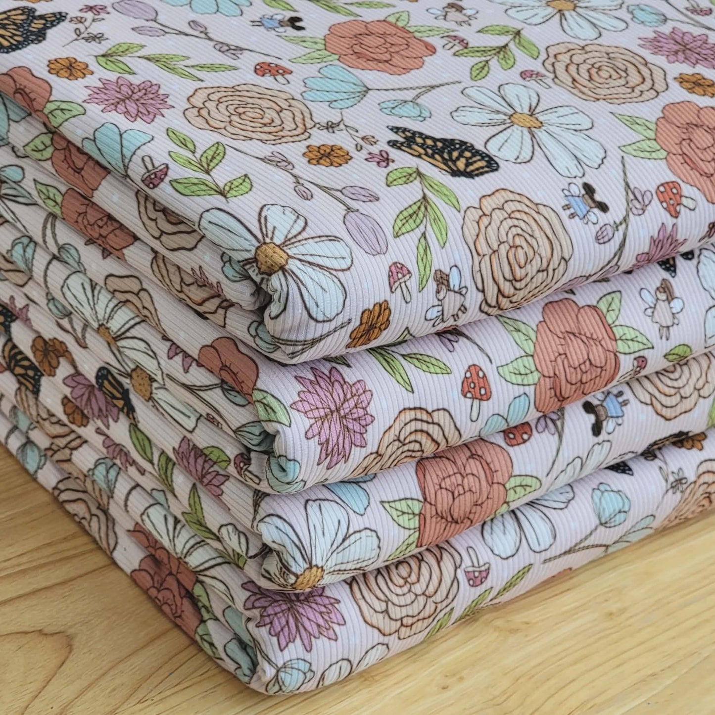 2x2 Yummy Rib Small Fairies & Flowers Print
