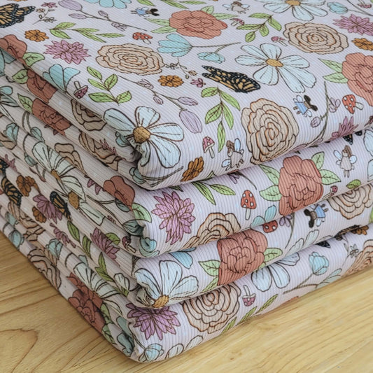 2x2 Yummy Rib Small Fairies & Flowers Print