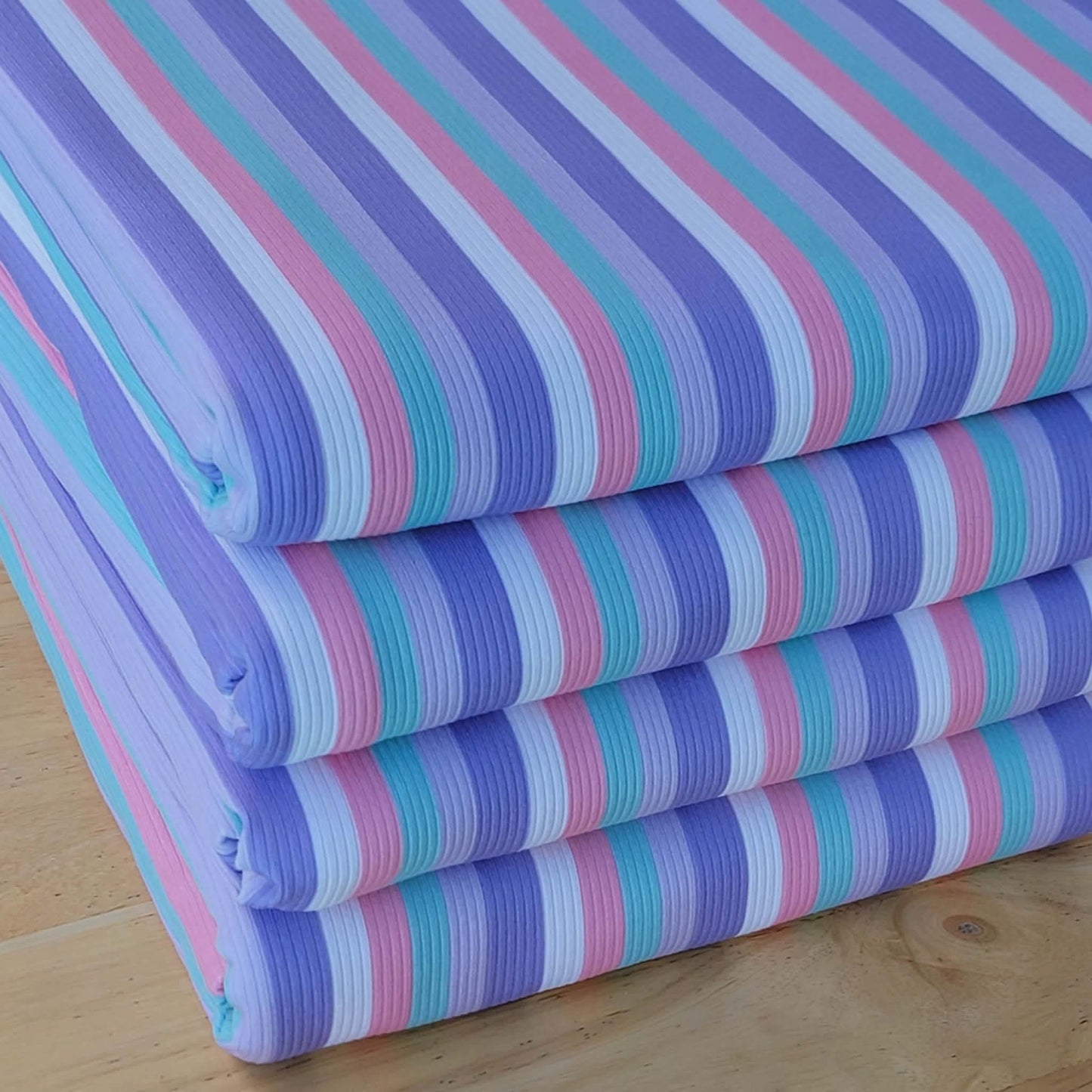 2x2 Yummy Rib Purple Lavender Stipes Print