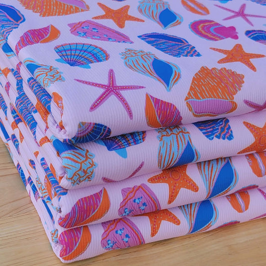 2x2 Yummy Rib Pink base Sea Shells