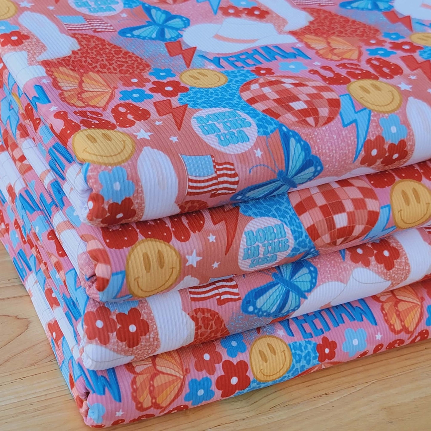 2x2 Yummy Rib Born In The USA 4th of July Print