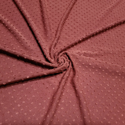 Swiss dots fabric Brown