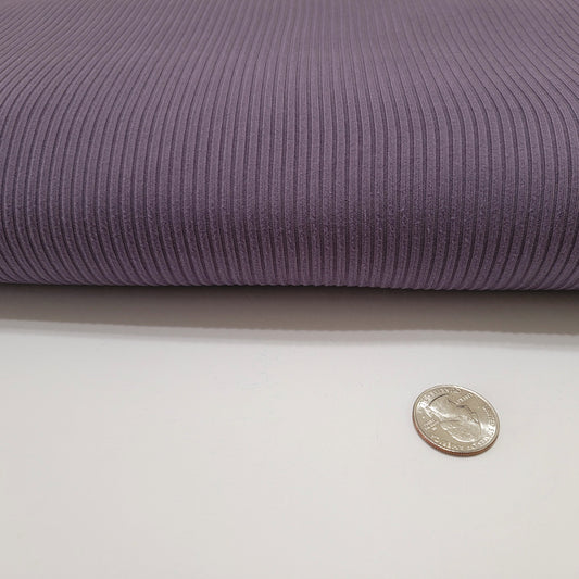 Yummy 4x2 rib fabric Purple Sage