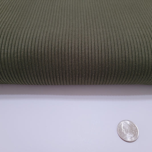 Yummy 4x2 rib fabric Olive